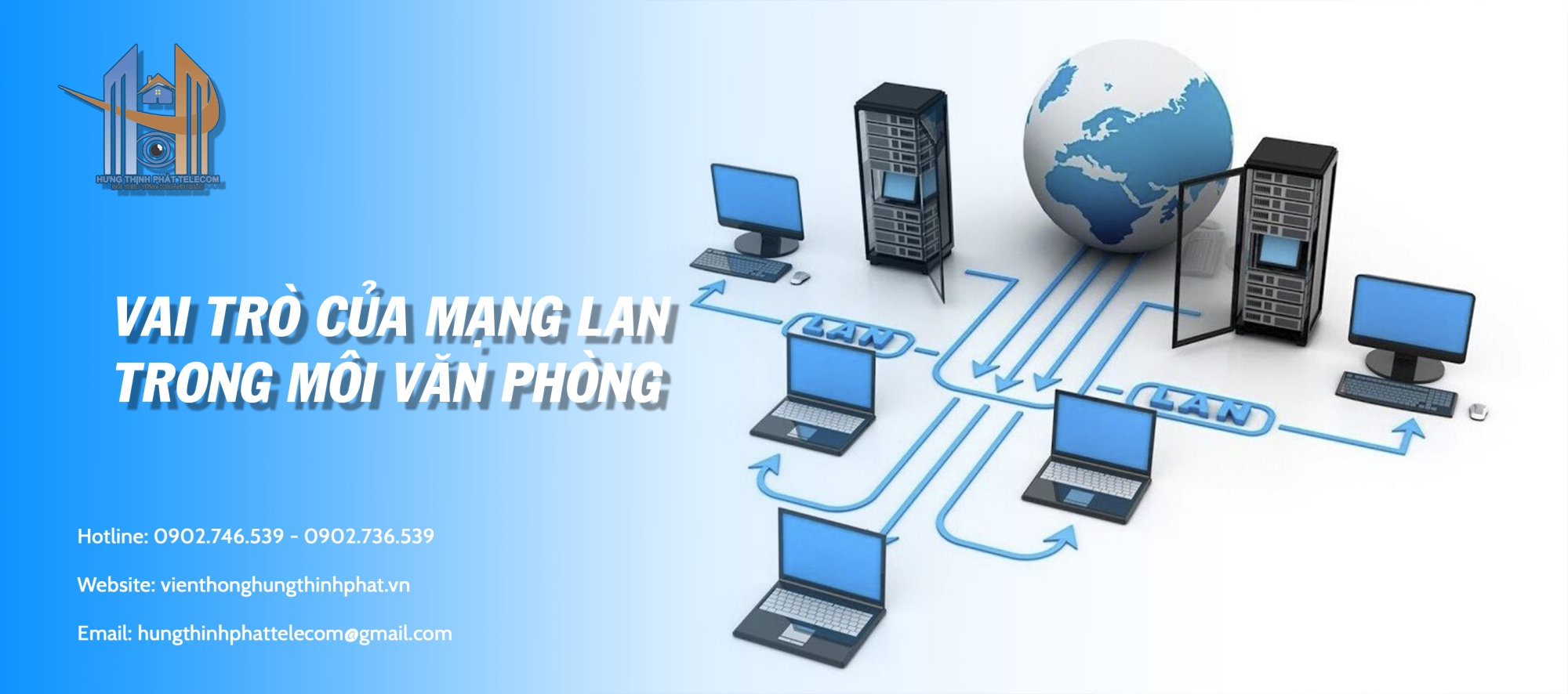 Lắp đặt mạng lan văn phòng Bến Lức, Long An