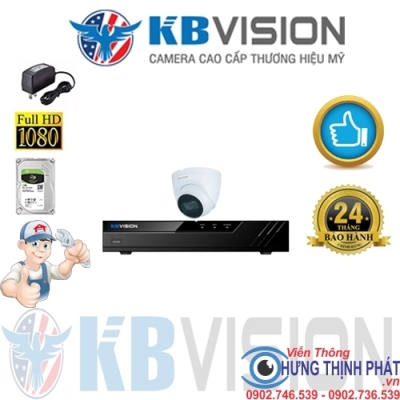 TRỌN BỘ 1 CAMERA IP KBVISION 2.0 MPX