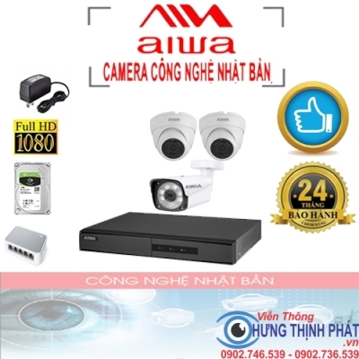 TRỌN BỘ 3 CAMERA  IP AIWA - CAMERA CÔNG NGHỆ NHẬT BẢN