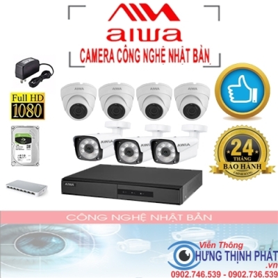 TRỌN BỘ 7 CAMERA IP AIWA - CAMERA CÔNG NGHỆ NHẬT BẢN